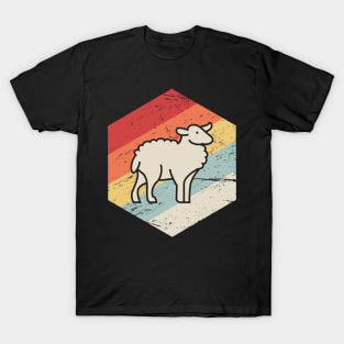 Retro Vintage Sheep Farmer Icon T-Shirt